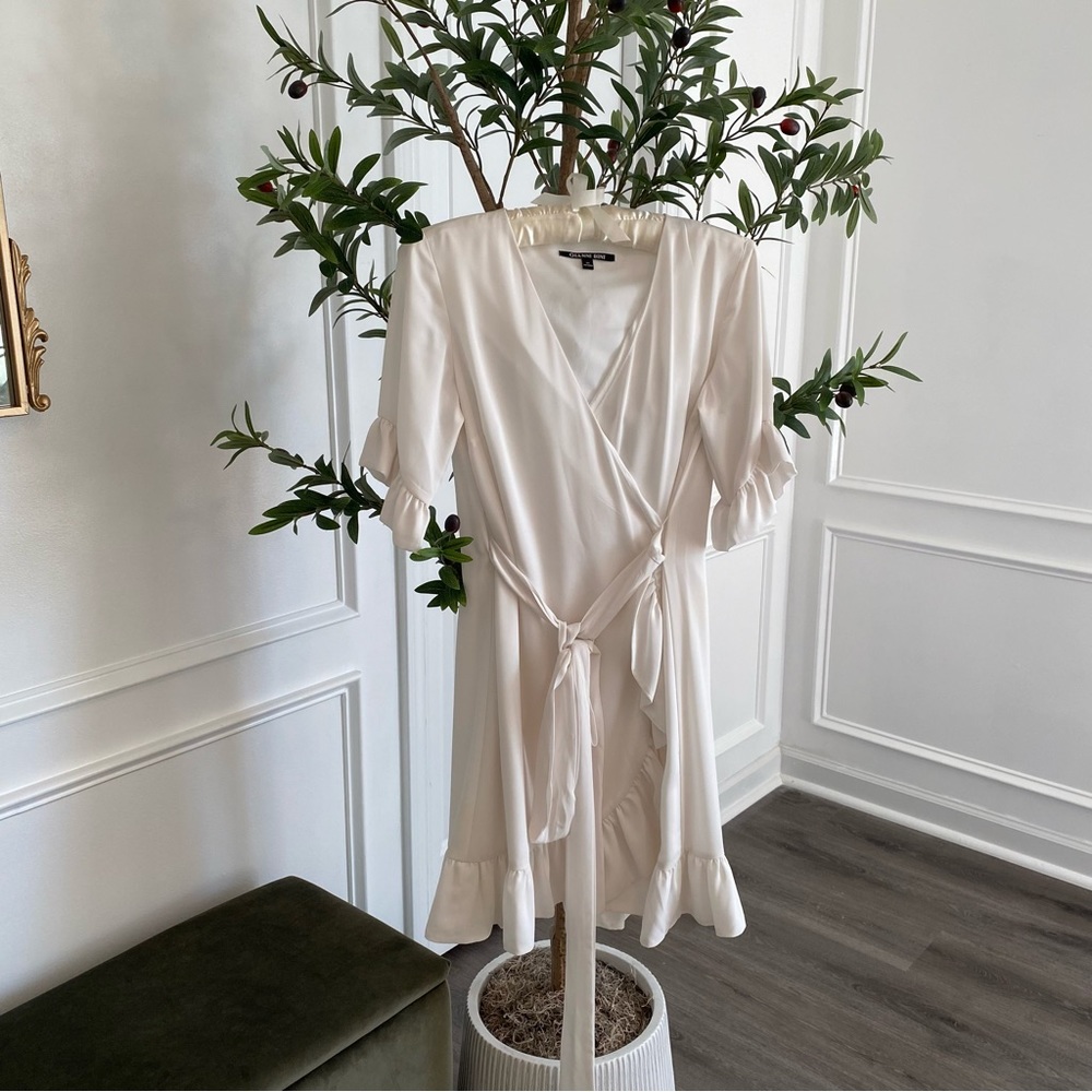 Ivory Wrap Dress